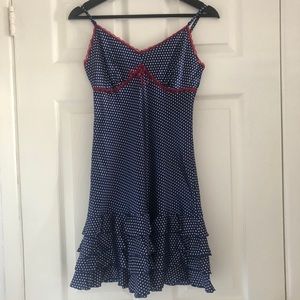 Satin chemise with adorable ruffle detail